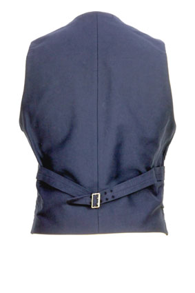 Nigel Cabourn Waistcoat Blue Short Vest view 3 Nigel Cabourn Waistcoat Blue Short Vest view 3